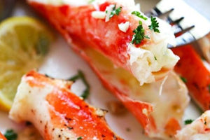 Garlic Lemon Crab Legs